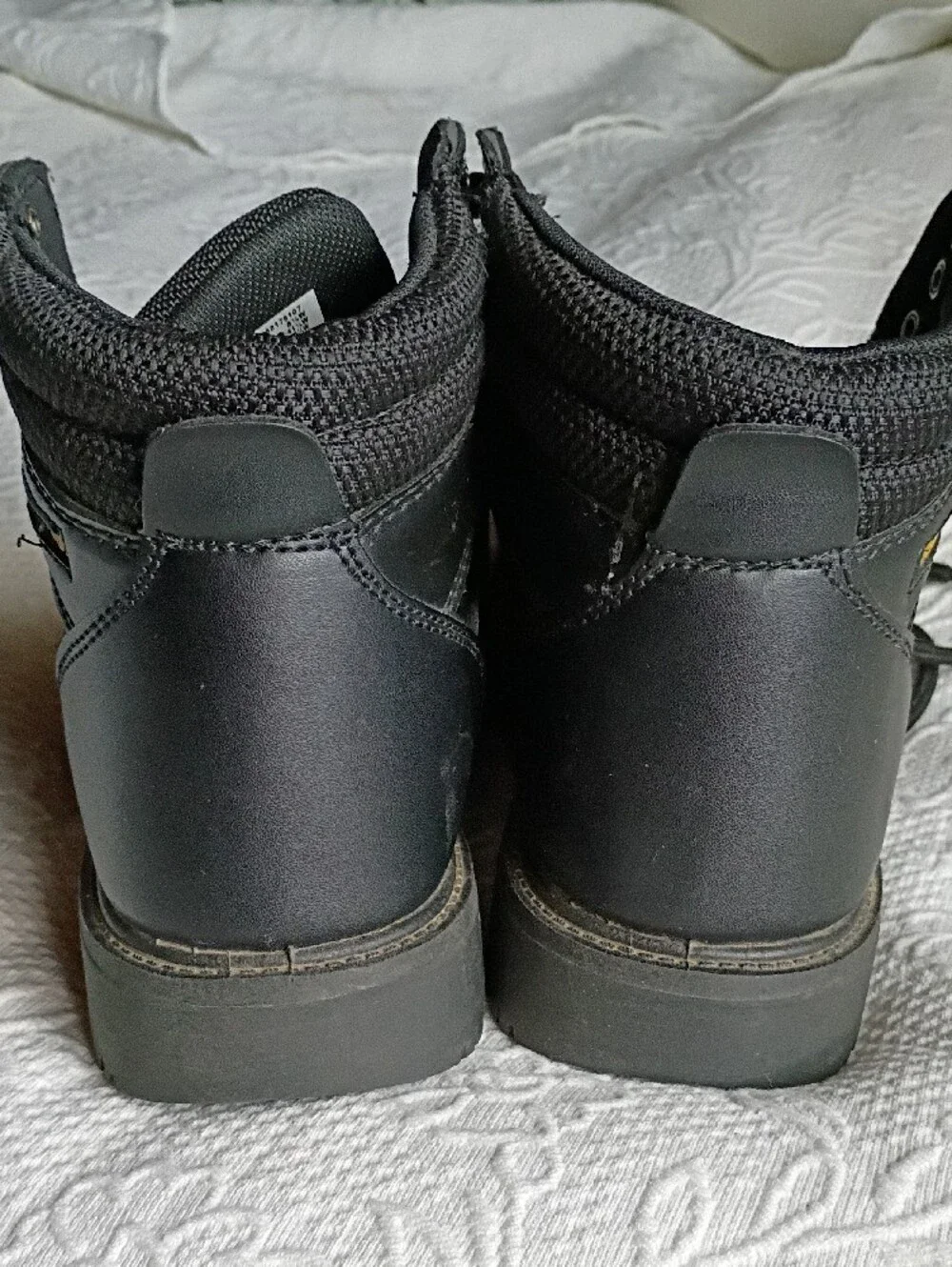 Brahma Black Lace-Up Steel Toe Work Boots Nice Worn Once